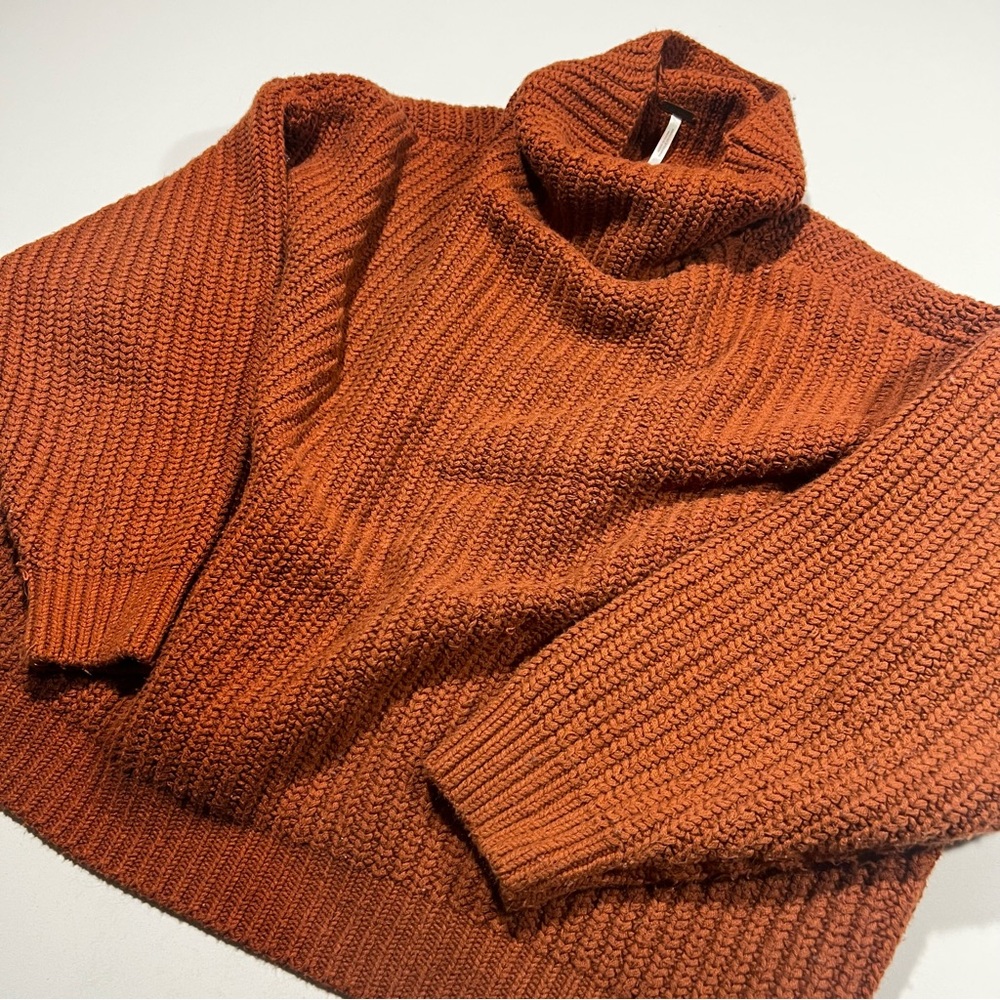 Free people Oversized rust orange free people sweater